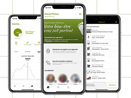 l'application Elancia sur smartphone