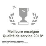 logo Meilleure enseigne qualité de service 2018