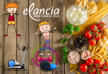 "Ancienne photo vintage Elancia : plateau de buffet lors d’un événement interne convivial."